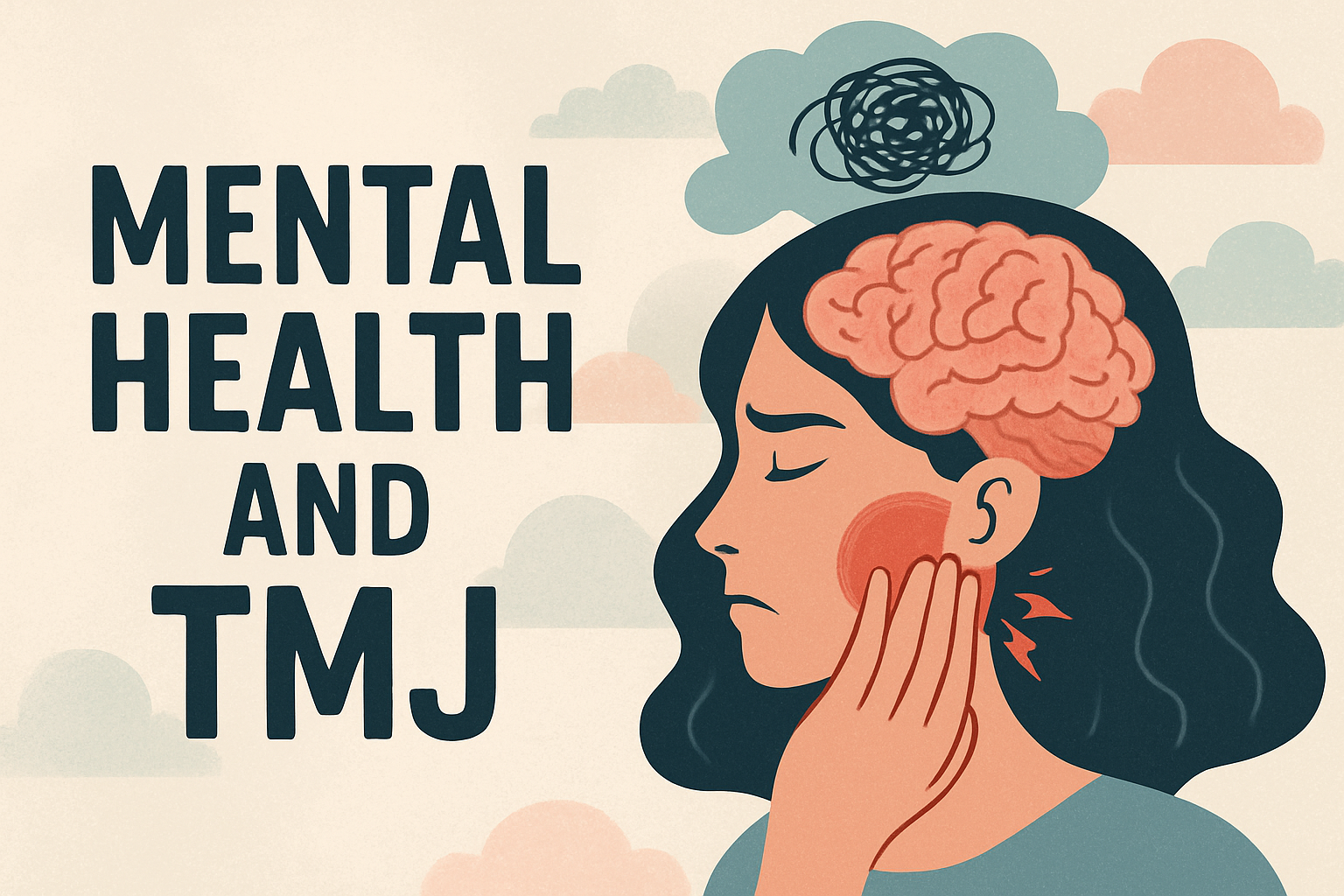 Im writing a blog post about mental health and TMJ Create | 턱관절 건강을 위한 최고의 솔루션 - 턱턱박사 공식 홈페이지 정신건강과 턱관절 관계